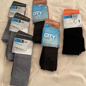 *NEW* 6 pairs Sock's Men’s Merino Wool Icebreaker set -Size XL